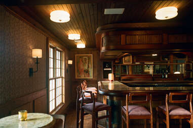 Corner bar at The Henson in the Catskills
